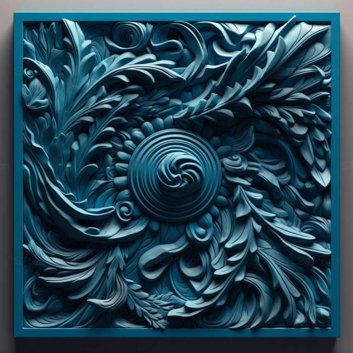 Patterns and decorations (stl deep blue 1, PATTERN_1461) 3D models for cnc